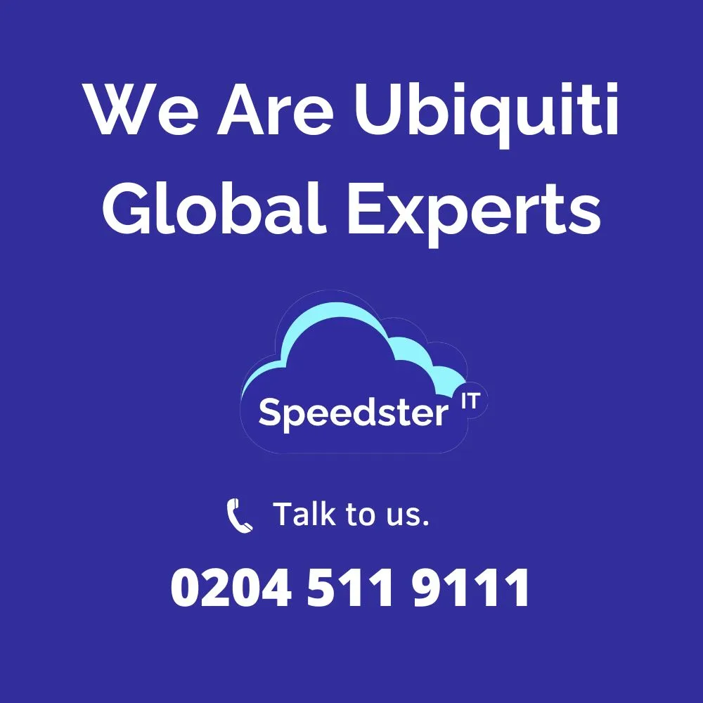 We are Ubiquity Experts - Business Security Solutions from Speedster IT Ltd