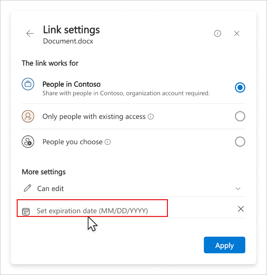 Microsoft 365 App Set Expiration Available For All Links When Sharing - Speedster IT.jpg